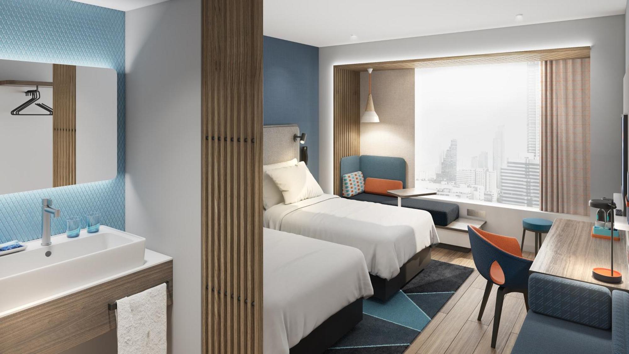 Holiday Inn Express Qingdao Shibei By Ihg Экстерьер фото